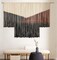 Large Macramé Wall Hanging – Black Tie-Dye Geometric Boho Yarn Tapestry, Handmade Bohemian Wall Décor for Home, 59" W x 35" L